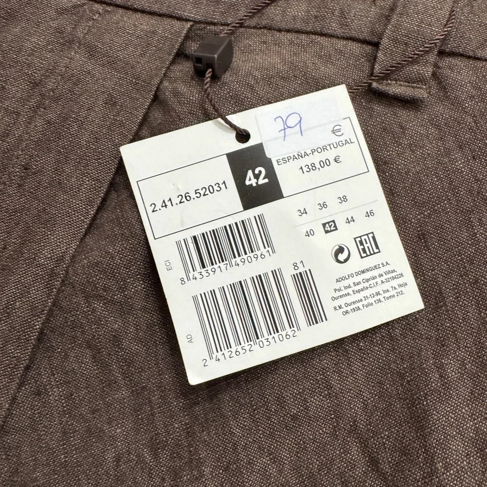 Adolfo Dominguez Brown Maxi A-Line Linen Skirt - Picture 8 of 13